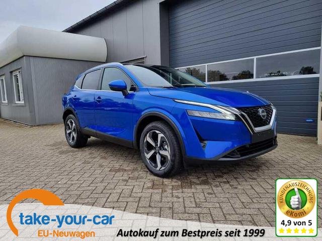 Nissan Qashqai - 1.3 DIG-T MHEV 140PS N-Connecta PanoGlasdach Klimaautomatik Navi Bluetooth Touchscreen Apple CarPlay Android Auto PDC v+h 4x Kamera 18-LM Vorlauffahrzeug