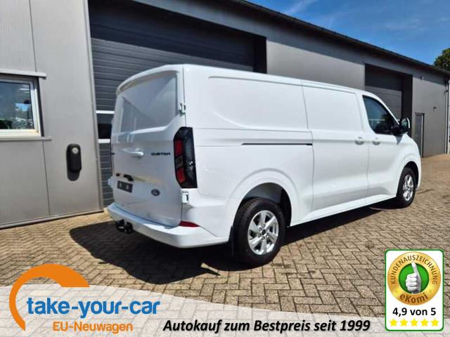 Ford Transit Custom - L2 2.0 EcoBlue 136PS Limited NEUES MODELL 3,2t 3-Sitzer Sitzheizung AHK Klimaautomatik Bluetooth DAB Frontscheibe beheizb. PDC v+h Rückf.Kamera Tempomat Keyless Ganzj.Reifen Vorlauffahrzeug