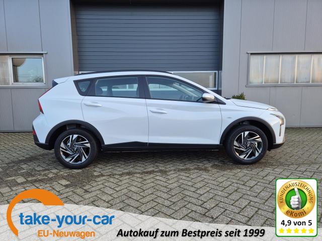 Hyundai BAYON - 1.0 T-GDI 100PS MHEV Select Navi Rückf.Kamera Klima PDC 12,3"-Touchscreen DAB+ Apple CarPlay Android Auto Tempomat 16-LM Vorlauffahrzeug