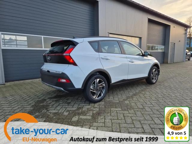 Hyundai BAYON - 1.0 T-GDI 100PS MHEV Select Navi Rückf.Kamera Klima PDC 12,3"-Touchscreen DAB+ Apple CarPlay Android Auto Tempomat 16-LM Vorlauffahrzeug