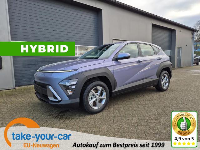 Hyundai KONA - 1.6 GDI 129PS Hybrid Automatik Select MY2025 Voll-LED Klimaautomatik Navi Rückf.Kamera PDC v+h 12,3"-Touchscreen DAB+ Apple CarPlay Android Auto Tempomat 16-LM Vorlauffahrzeug