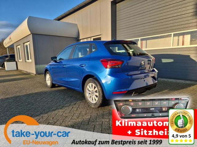 Seat Ibiza - 1.0 TSI 95PS Style Edition Voll-LED Virtual Cockpit Sitzheizung Klimaautomatik Touchscreen DAB+ wireless Apple CarPlay + Android Auto PDC Rückf.Kamera 15-LM Vorlauffahrzeug