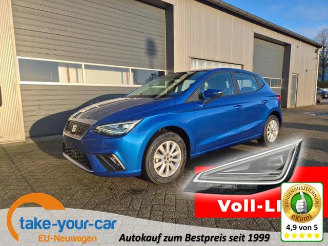 Seat Ibiza - 1.0 TSI 95PS Style Edition Voll-LED Virtual Cockpit Sitzheizung Klimaautomatik Touchscreen DAB+ wireless Apple CarPlay + Android Auto PDC Rückf.Kamera 15-LM Vorlauffahrzeug