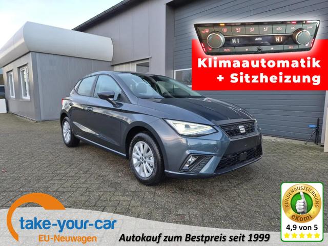 Seat Ibiza - 1.0 TSI 95PS Style Edition Voll-LED Virtual Cockpit Sitzheizung Klimaautomatik Touchscreen DAB+ wireless Apple CarPlay + Android Auto PDC Rückf.Kamera 15-LM Vorlauffahrzeug