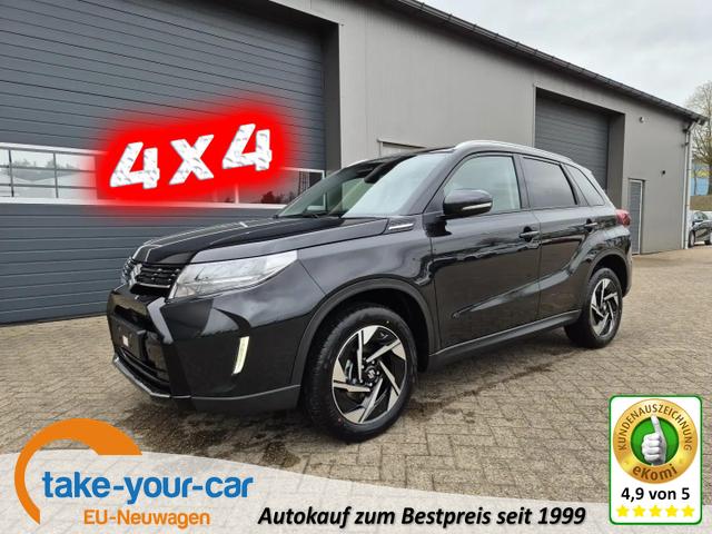 Suzuki Vitara - Comfort+ 129PS HYBRID 4x4 ALLGRIP 1.4 Boosterjet Allrad elektr. PanoDach Teilleder mit Alcantara Navi Klimaautomatik Sitzheizung ACC PDC v+h Rückf.Kamera Suzuki-Radio Apple CarPlay Android Auto Touchscreen 2xKeyless 17-LM Vorlauffahrzeug