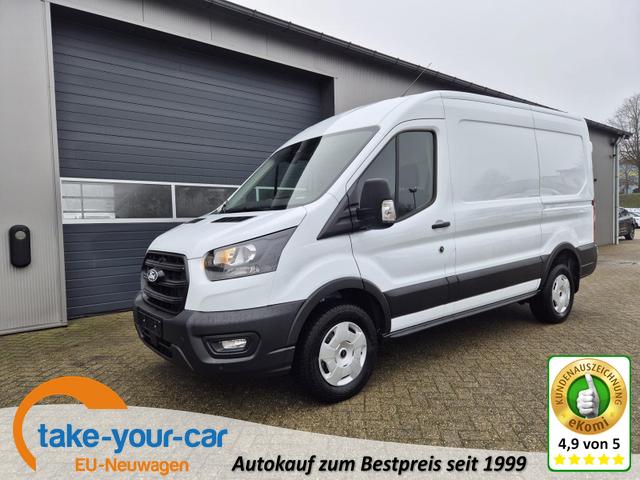 Ford Transit - L2H2 2.0 EcoBlue 165PS Trend Heckantrieb 3,5t 2-Sitzer AHK Sitzheizung Lenkradheizung Frontscheibe beheizb. Klimaautomatik PDC v+h Rückf.Kamera Bluetooth DAB Apple CarPlay Android Auto Tempomat Ganzj.Reifen Vorlauffahrzeug