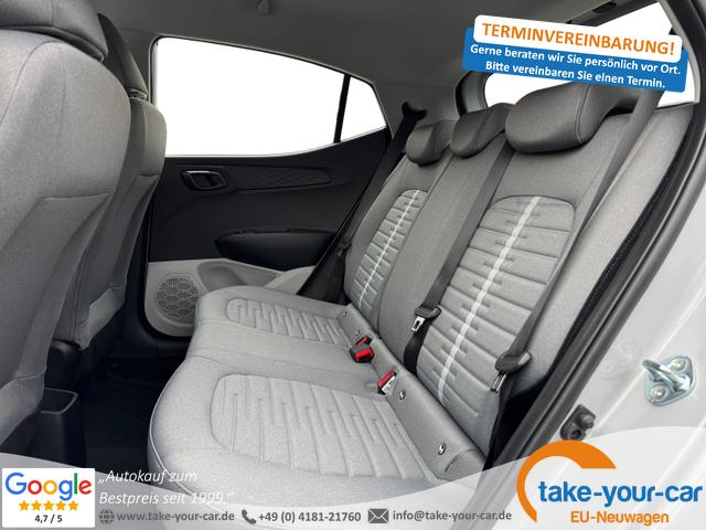 Hyundai i10 - 1,2 MJ25 Klimaaut, NAV 8Z, SHZ, Spha BT Kam PDC Vorlauffahrzeug
