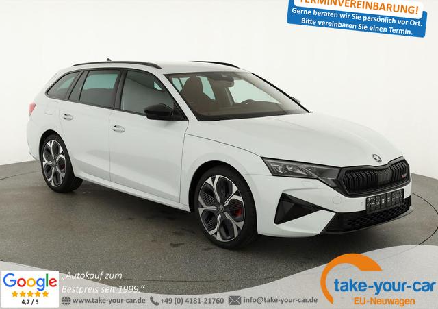 Skoda Octavia Combi - RS 2.0 TSI DSG, Facelift, AHK, 19 Zoll, Canton, el. Klappe, Navi, Matrix, sofort Vorlauffahrzeug