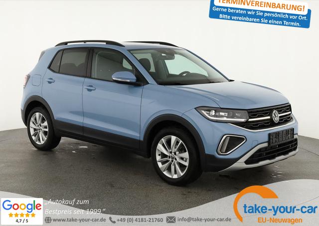 Volkswagen T-Cross - 1.0 TSI 85 kW Life DSG Life, AHK, IQ.Light, Kamera, 17-Zoll, Winterpaket Vorlauffahrzeug