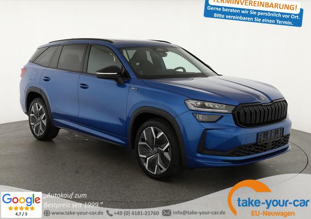 Skoda Kodiaq - 2.0 TDI 142kW 4x4 Sportline DSG Sportline, 7-Sitzer, Pano, 20-Zoll, AHK, Navi, Matrix Vorlauffahrzeug