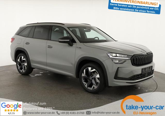 Skoda Kodiaq - 1.5 TSI mHEV 110kW Sportline DSG Sportline, Pano, AHK, Navi, Matrix Vorlauffahrzeug