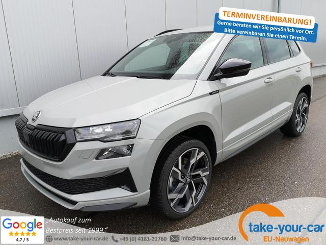 Skoda Karoq - Sportline 1.5TSI DSG AHK Matrix Pano Sound Leder 19 Zoll Vorlauffahrzeug