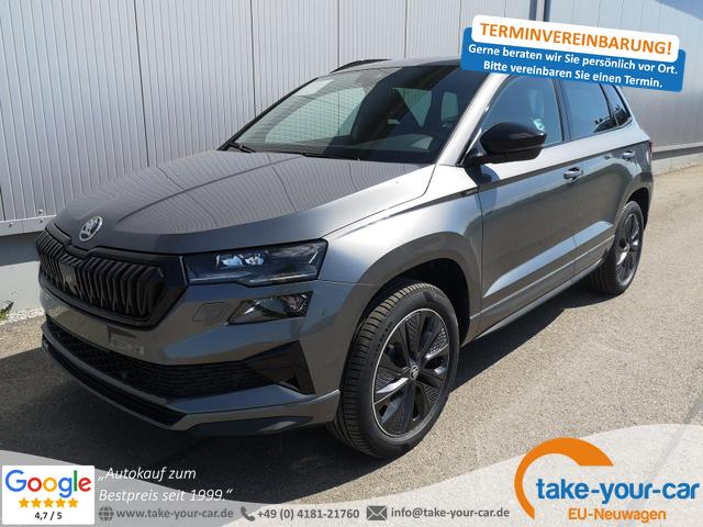 Skoda Karoq - Sportline 2.0TDI DSG AHK Matrix Navi ACC Vorlauffahrzeug