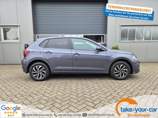 Volkswagen Polo - Life 1.0 TSI 95PS Rückf.Kamera Sitzheizung Digital Cockpit Klima PDC abgd.Scheiben Bluetooth Apple Car Play Android Auto 15-LM Vorlauffahrzeug