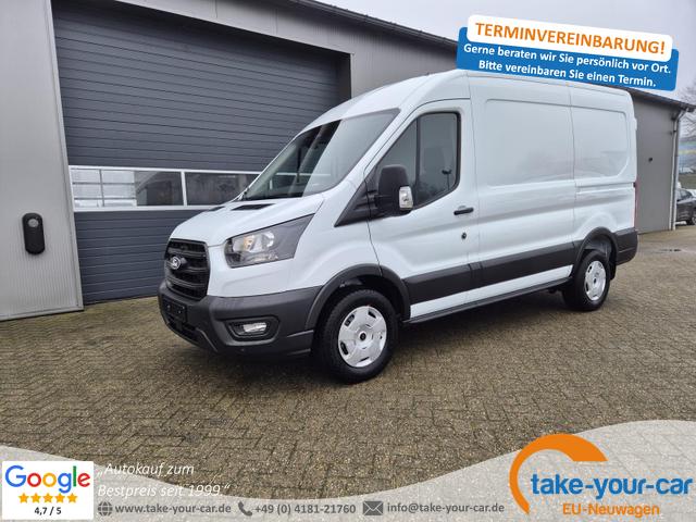 Ford Transit - L2H2 2.0 EcoBlue 130PS Trend 3,5t 2-Sitzer AHK Sitzheizung Lenkradheizung Frontscheibe beheizb. Klimaautomatik PDC v+h Rückf.Kamera Bluetooth DAB Apple CarPlay Android Auto Tempomat Ganzj.Reifen Vorlauffahrzeug