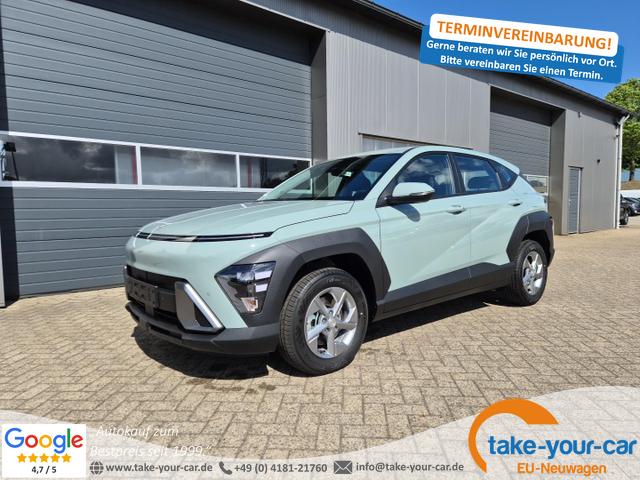 Hyundai KONA - Select 1.6 GDI 129PS Hybrid Automatik MY2025 Voll-LED Klimaautomatik Navi Rückf.Kamera PDC v+h 12,3"-Touchscreen DAB+ Apple CarPlay Android Auto Tempomat 16-LM Vorlauffahrzeug