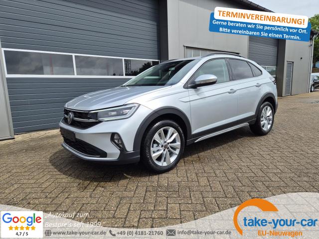 Volkswagen Taigo - 1.5 TSI 150PS DSG Life LED-Matrix-Scheinwerfer Klimaautomatik Sitzheizung PDC Rückf.Kamera 17-LM abged.Scheiben 2xKeyless DAB+ Bluetooth Touchscreen Apple CarPlay Android Auto Vorlauffahrzeug