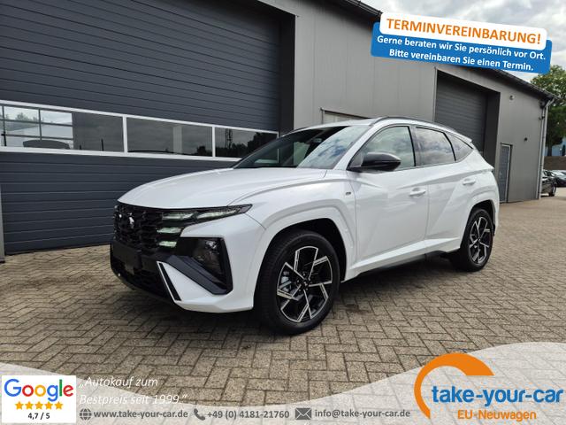 Hyundai TUCSON - N-Line 1.6 T-GDI 252PS Automatik PHEV FACELIFT MY2025 Teil-Leder Sitzheizung Lenkradheizung ACC Klimaautomatik Navi 12,3"-Touchscreen DAB+ wireless Apple CarPlay + Android Auto PDC v+h Rückf.Kamera 2xKeyless 19-LM Vorlauffahrzeug