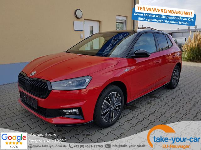 Skoda Fabia - Monte Carlo 5J. Garantie Klimaauto 16 Zoll LM Bi-LED Kamera Kessy Vorlauffahrzeug