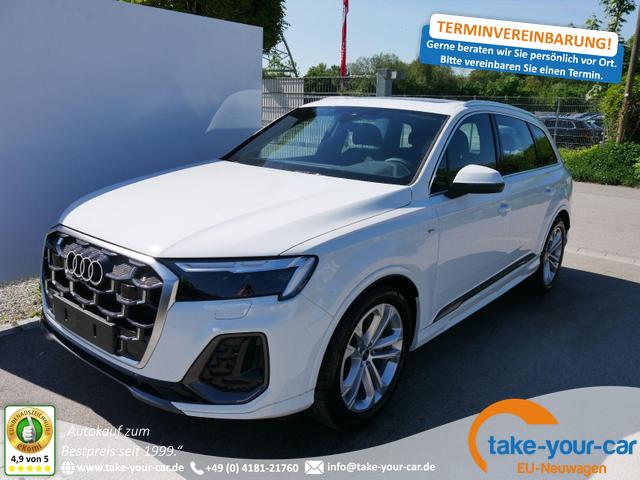 Audi Q7 - S line 45 TDI*4X4*AHK*LED*7-SITZE*20 ZOLL*PANO*KAMERA*NAVI*LUFTFEDRUNG Vorlauffahrzeug