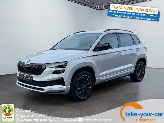 Skoda Karoq - 1,5 TSI DSG Sportline 2ZKli AHK ACC Canton PDC Kam 19Zo 5JG Vorlauffahrzeug
