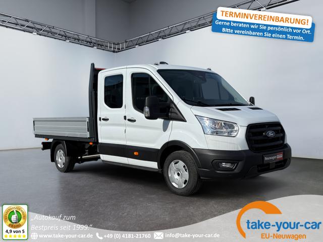 Ford Transit Pritsche - 350 L3 DoKa 7Si/SYNC4/AHK/Kam/ MO25 Vorlauffahrzeug