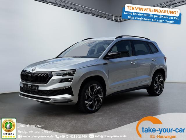 Skoda Karoq - 1,5 TSI DSG Sportline 2ZKli AHK ACC SHT PDC Kam 19Zo 5JG Vorlauffahrzeug