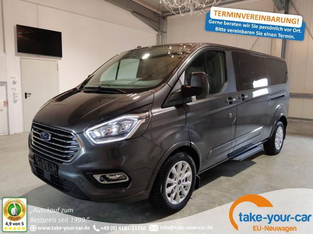 Ford Tourneo Custom - L2 Titanium 2.0 EcoBlue MHEV 150 PS-Navi-DAB-PDC-ACC-Spurhalteassistent-ToterWinkel-LED-17"Alu-Leder-8Sitze-Sofort Vorlauffahrzeug