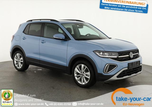 Volkswagen T-Cross - 1.0 TSI 85 kW Life DSG Life, AHK, IQ.Light, Kamera, 17-Zoll, Winterpaket Vorlauffahrzeug