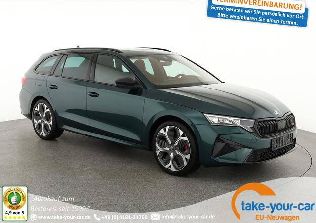 Skoda Octavia Combi - RS 2.0 TSI DSG, Sonderlackierung, Pano, AHK, 19 Zoll, Canton, el. Klappe, Navi, Matrix, sofort Vorlauffahrzeug
