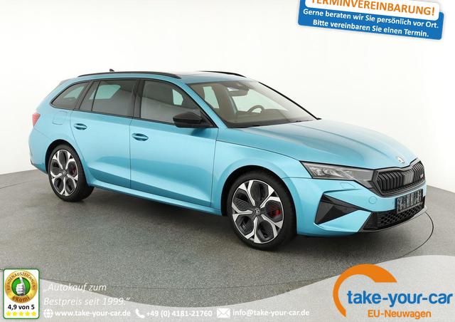 Skoda Octavia Combi - RS 2.0 TSI DSG, Sonderlackierung, Pano, AHK, 19 Zoll, Canton, el. Klappe, Navi, Matrix, sofort Vorlauffahrzeug