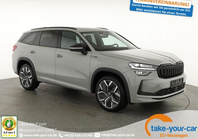 Skoda Kodiaq - 2.0 TDI 142kW 4x4 Sportline DSG Sportline, 7-Sitzer, Pano, 20-Zoll, AHK, Navi, Matrix Vorlauffahrzeug