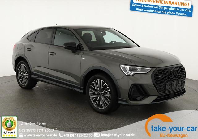 Audi Q3 Sportback - 40 TDI quattro S line qu S-LINE, AHK, 19-Zoll, Optik schwarz, Navi, Kamera, el. Klappe Vorlauffahrzeug