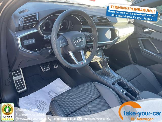 Audi Q3 Sportback - 40 TDI quattro S line qu S-LINE, AHK, 19-Zoll, Optik schwarz, Navi, Kamera, el. Klappe Vorlauffahrzeug
