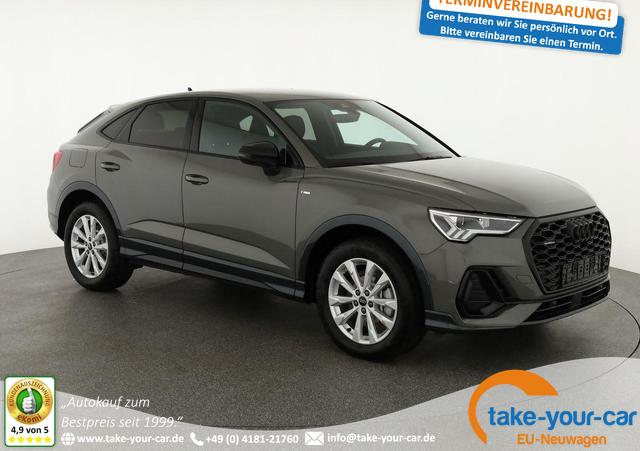 Audi Q3 Sportback - 40 TDI quattro S line qu S-LINE, AHK, Optik schwarz, Navi, Kamera, el. Klappe, 4-J. Garantie Vorlauffahrzeug