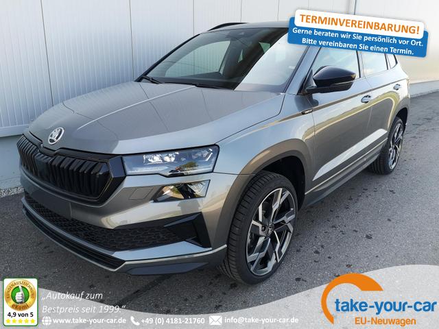 Skoda Karoq - Sportline 2.0TDI DSG 4x4 AHK Matrix Leder 19 Zoll Vorlauffahrzeug