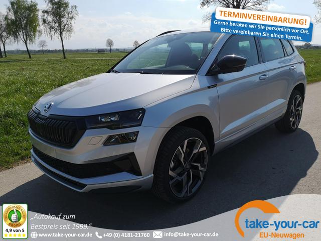 Skoda Karoq - Sportline 2.0TDI DSG AHK Matrix Pano Sound Leder 19 Zoll Vorlauffahrzeug