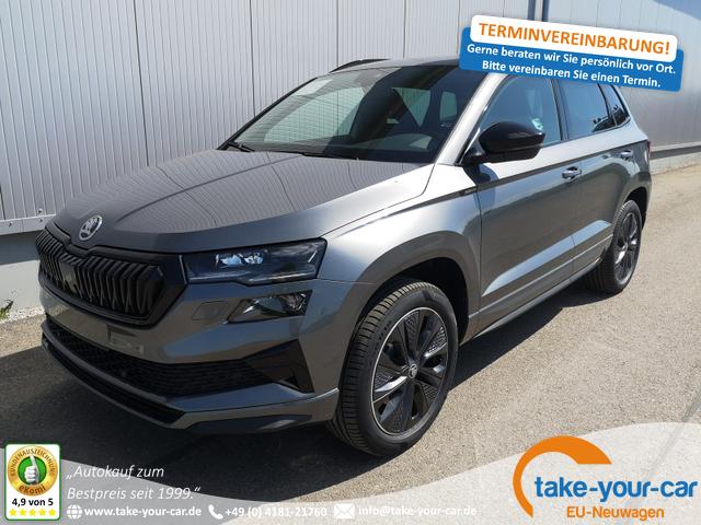 Skoda Karoq - Sportline 2.0TDI DSG AHK Matrix Navi ACC Vorlauffahrzeug