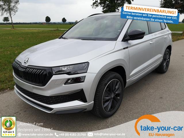 Skoda Karoq - Sportline 2.0TDI DSG 4x4 AHK Matrix Navi ACC Vorlauffahrzeug