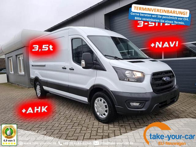 Ford Transit - L3H2 2.0 TDCi 130PS Trend 3,5t 3-Sitzer AHK Klima Navi Bluetooth DAB Frontscheibe beheizb. PDC v+h Rückf.Kamera Tempomat Vorlauffahrzeug