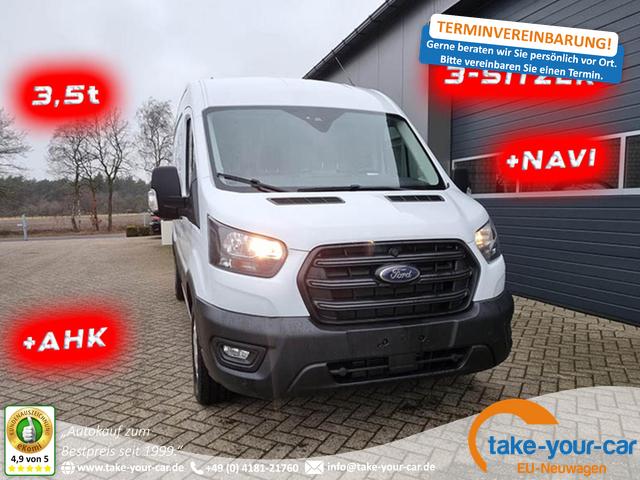 Ford Transit - L3H2 2.0 TDCi 130PS Trend 3,5t 3-Sitzer AHK Klima Navi Bluetooth DAB Frontscheibe beheizb. PDC v+h Rückf.Kamera Tempomat Vorlauffahrzeug