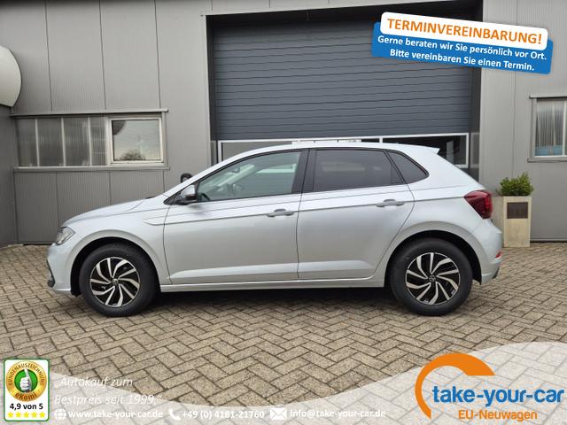 Volkswagen Polo - Life 1.0 TSI 95PS Rückf.Kamera Sitzheizung Digital Cockpit Klima PDC abgd.Scheiben Bluetooth Apple Car Play Android Auto 15-LM Vorlauffahrzeug
