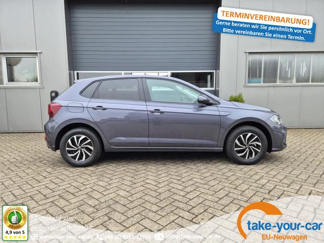 Volkswagen Polo - Life 1.0 TSI 95PS Rückf.Kamera Sitzheizung Digital Cockpit Klima PDC abgd.Scheiben Bluetooth Apple Car Play Android Auto 15-LM Vorlauffahrzeug