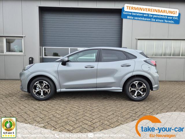 Ford Puma - ST-Line 1.0 EcoBoost Hybrid 125PS 4x Kamera Lenkradheizung Sitzheizung Klimaautomatik ACC elektr.Heckklappe Bluetooth Apple Carplay Android Auto PDC v+h 2xKeyless 17-LM Vorlauffahrzeug