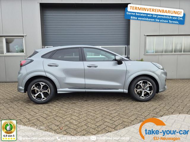 Ford Puma - ST-Line 1.0 EcoBoost Hybrid 125PS 4x Kamera Lenkradheizung Sitzheizung Klimaautomatik ACC elektr.Heckklappe Bluetooth Apple Carplay Android Auto PDC v+h 2xKeyless 17-LM Vorlauffahrzeug