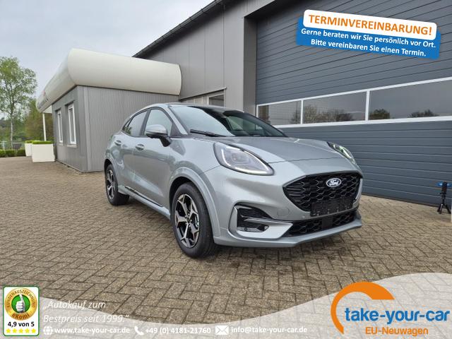 Ford Puma - ST-Line 1.0 EcoBoost Hybrid 125PS 4x Kamera Lenkradheizung Sitzheizung Klimaautomatik ACC elektr.Heckklappe Bluetooth Apple Carplay Android Auto PDC v+h 2xKeyless 17-LM Vorlauffahrzeug