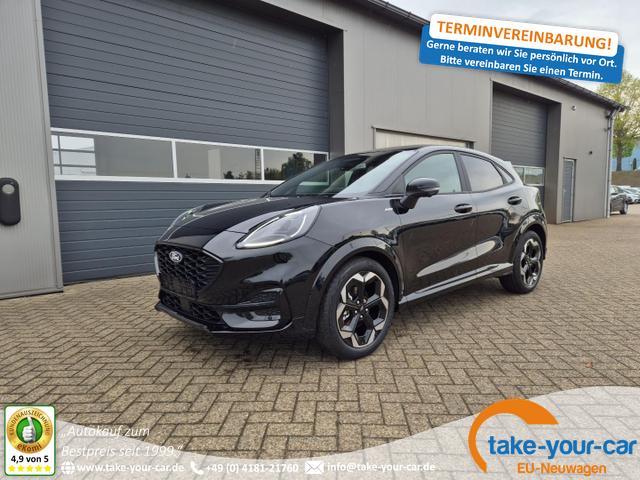 Ford Puma - ST-Line X 1.0 EcoBoost Hybrid 125PS NEUES MODELL 360°Kamera AbstandsTempomat el.Heckklappe Premium Leder (Sensico) B+O-Sound Klimaautomatik Sitzheizung Lenkradheizung Frontscheibe beheizb. Ford-Navi SYNC4 Bluetooth Apple CarPlay Android Auto PDC v+ Vorlauffahrzeug