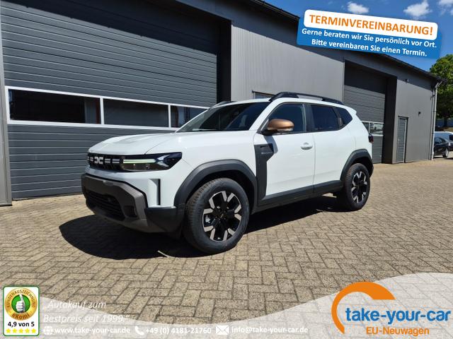 Dacia Duster - Extreme Hybrid 140PS Automatik 1.6 SCE Lenkradheizung Sitzheizung 4x Kamera Teil-Leder Klimaautomatik Bluetooth Apple Carplay Android Auto PDC v+h 2xKeyless 17-LM Vorlauffahrzeug