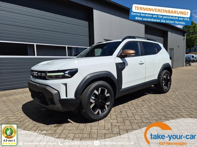 Dacia Duster - Extreme Hybrid 140PS Automatik 1.6 SCE Sitzheizung Klimaautomatik 4x Kamera elektr.Parkbremse Teil-Leder Bluetooth Apple Carplay Android Auto PDC v+h 2xKeyless 17-LM Vorlauffahrzeug