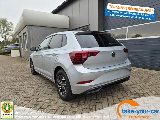 Volkswagen Polo - Life 1.0 TSI 95PS Rückf.Kamera Sitzheizung Digital Cockpit Klima PDC abgd.Scheiben Bluetooth Apple Car Play Android Auto 15-LM Vorlauffahrzeug